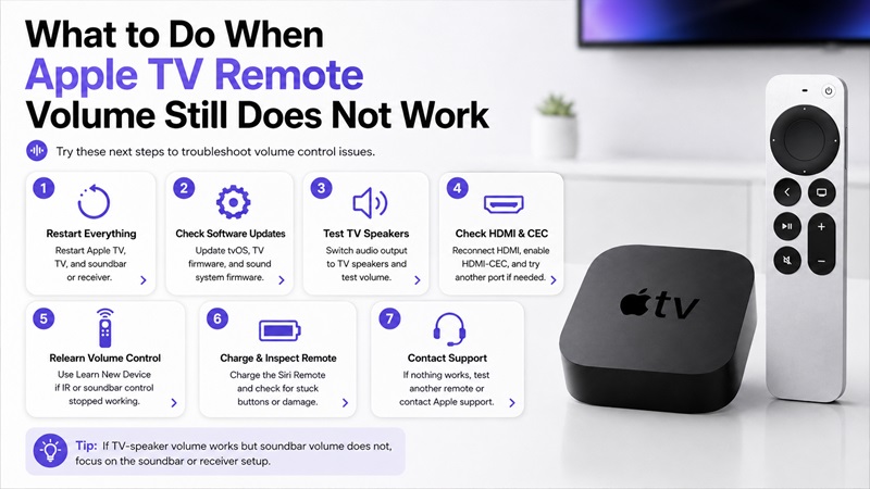 What to Do When Apple TV Remote Volume Still Does Not Work