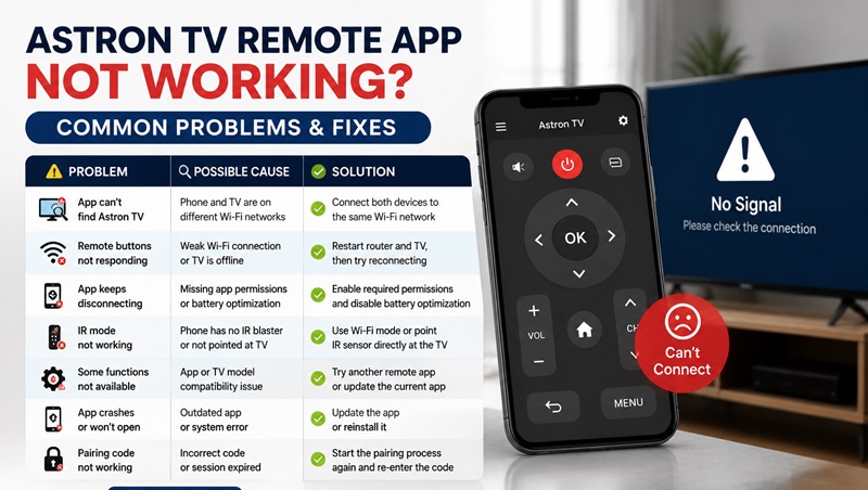 Astron TV Remote Control App Free Download