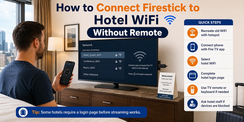 How to Connect Firestick to Hotel WiFi Without Remote