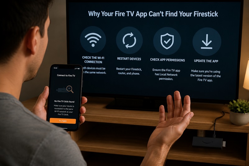 What to Do When the Fire TV App Cannot Find Your Firestick