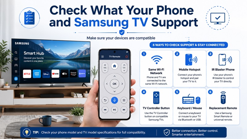 Check What Your Phone and Samsung TV Support