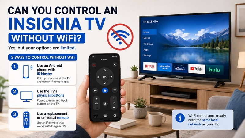Can You Control an Insignia TV Without Wi-Fi?