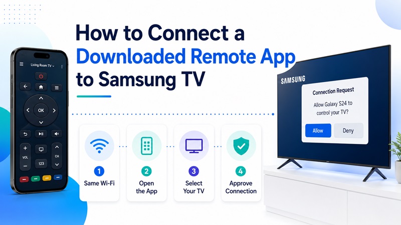 How to Connect a Downloaded Remote App to Samsung TV