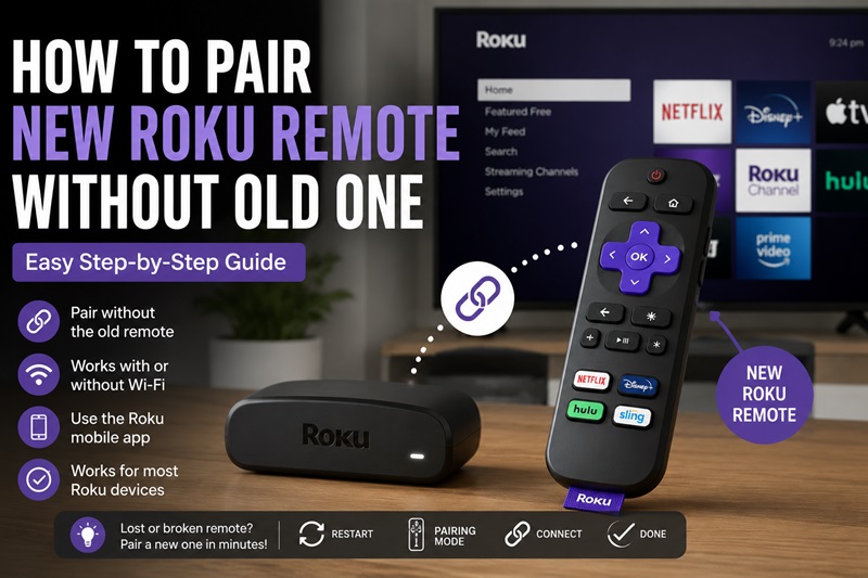 How to Pair New Roku Remote Without Old One