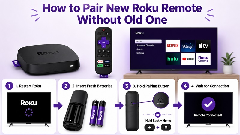 How to Pair New Roku Remote Without Old One