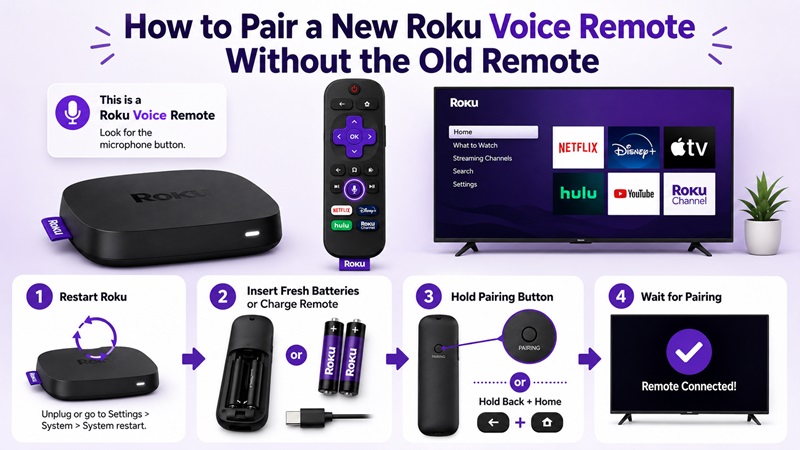 How to Pair New Roku Remote Without Old One