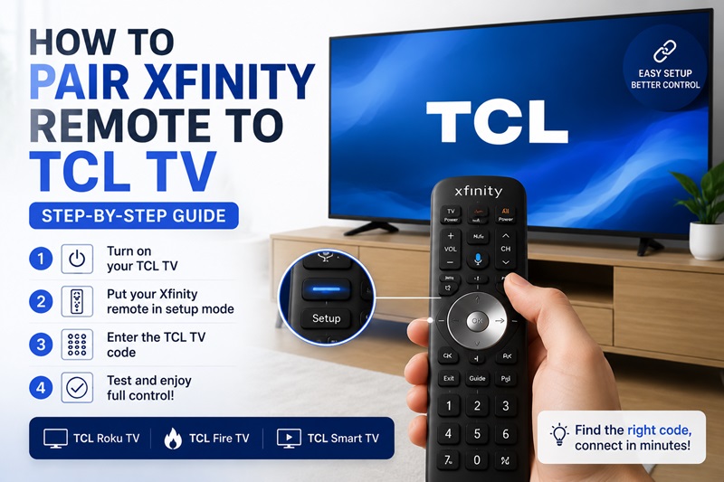 How to Pair Xfinity Remote to TCL TV