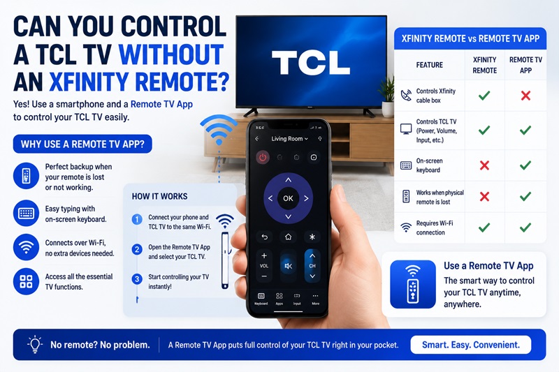How to Pair Xfinity Remote to TCL TV