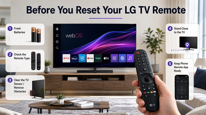 Before You Reset Your LG TV Remote