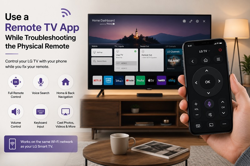 Use a Remote TV App While Troubleshooting the Physical Remote