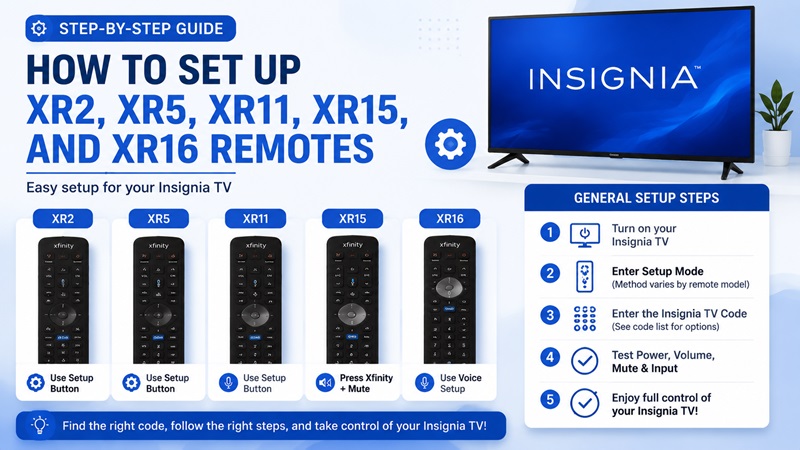 Insignia TV Codes for Xfinity Remote