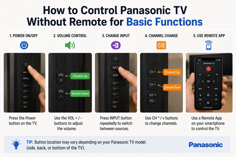 Panasonic TV Factory Reset Without Remote