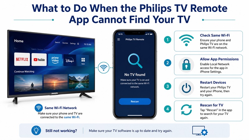 Philips Smart TV Remote App for iPhone
