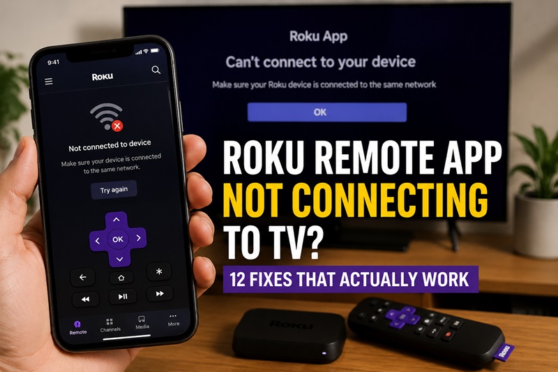Roku Remote App Not Connecting to TV