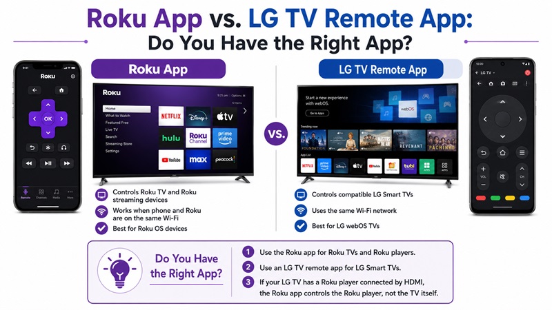 Roku App vs. LG TV Remote App: Do You Have the Right App?