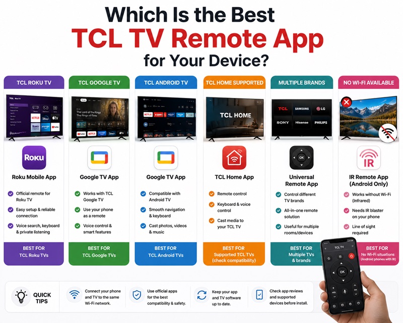 Which Is the Best TCL TV Remote App for Your Device?