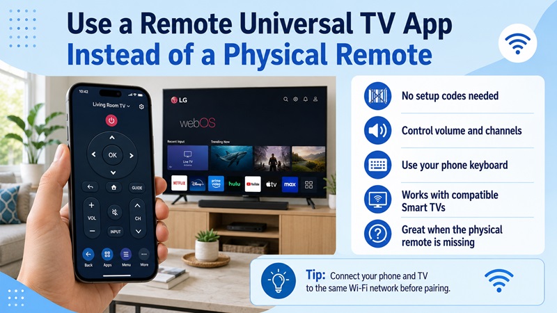 Use a Remote Universal TV App Instead of a Physical Remote