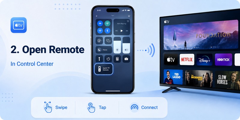 How to Use Apple TV Remote on iPhone