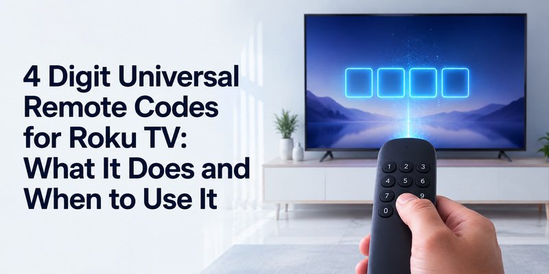 4 Digit Universal Remote Codes for Roku TV