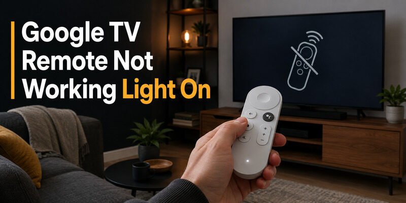 Google TV Remote Not Working Light On