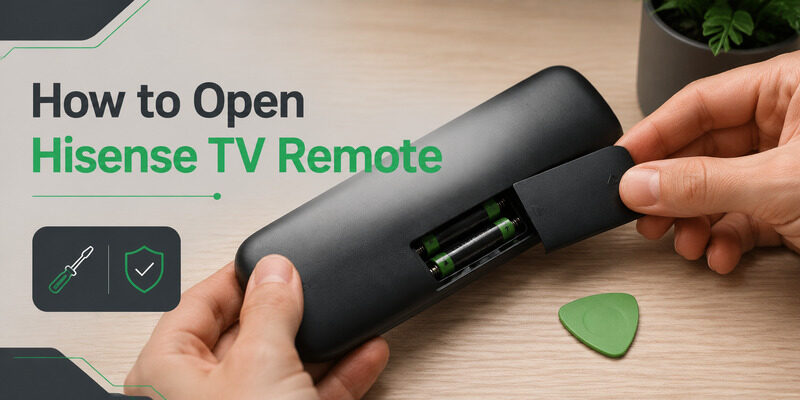 How to Open Hisense TV Remote Without Breaking the Battery Cover or Case Clips