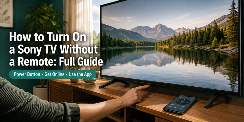 How to Turn On a Sony TV Without a Remote: Full Guide