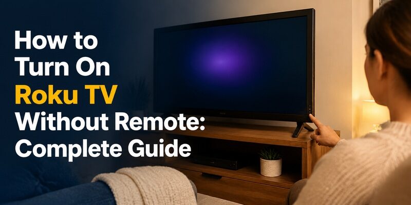 How to Turn On Roku TV Without Remote: Complete Guide