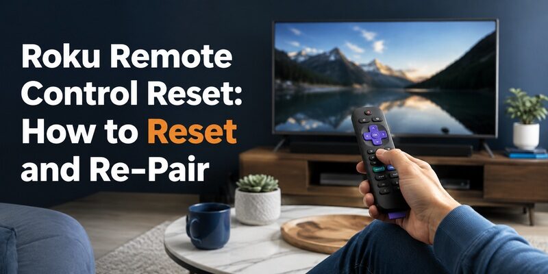 Roku Remote Control Reset: How to Reset and Re-Pair