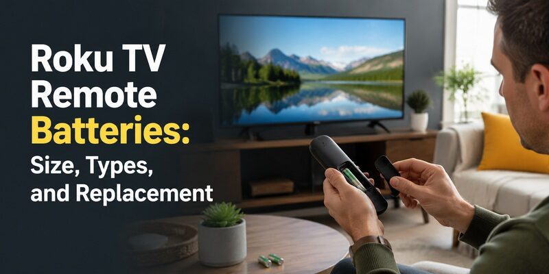 Roku TV Remote Batteries: Size, Types, and Replacement
