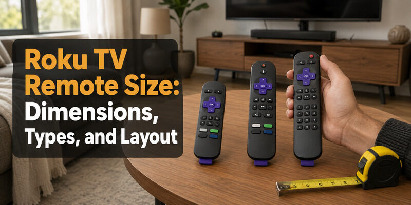 Roku TV Remote Size: Dimensions, Types, and Layout
