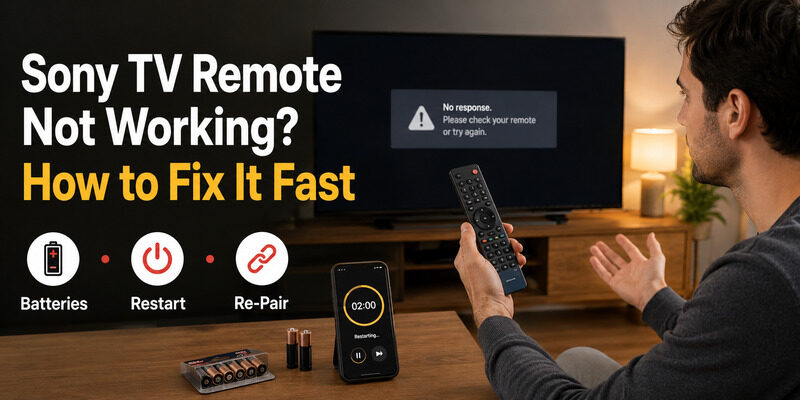 Sony TV Remote Not Working? How to Fix It Fast