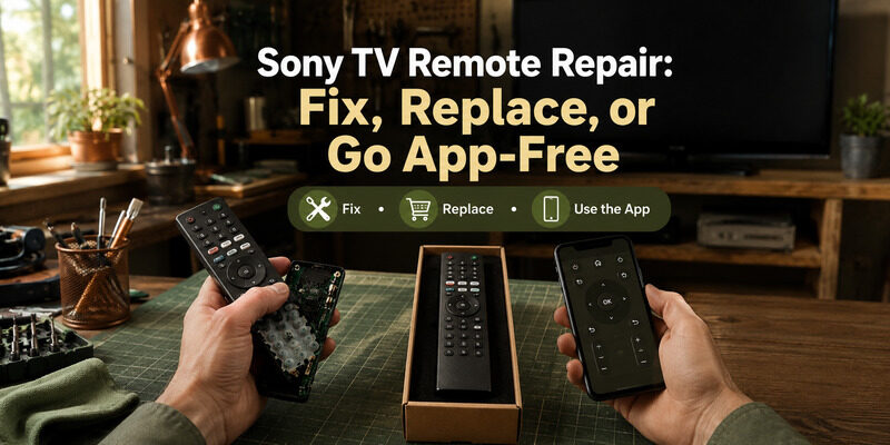 Sony TV Remote Repair: Fix, Replace, or Go App-Free