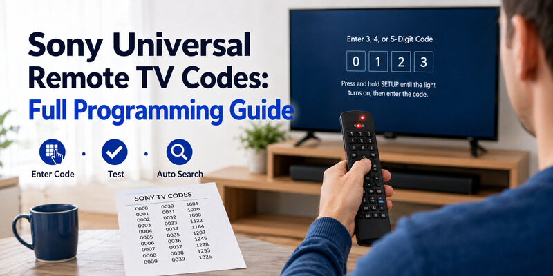 Sony Universal Remote TV Codes: Full Programming Guide