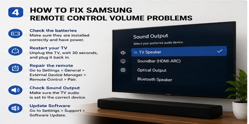 Samsung Remote Control Volume: How to Use It and Fix Common Problems