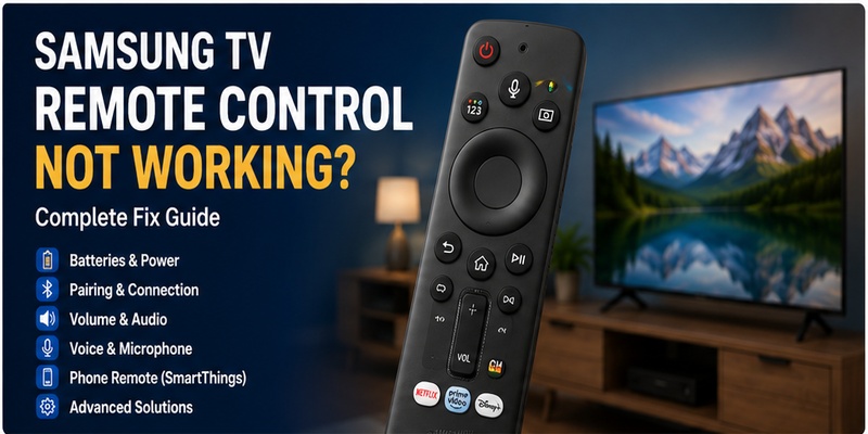 Samsung TV Remote Control Not Working: Complete Fix Guide