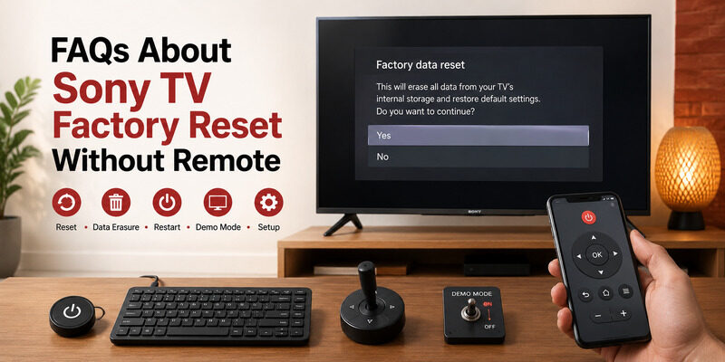 Sony TV Factory Reset Without Remote: Step-by-Step