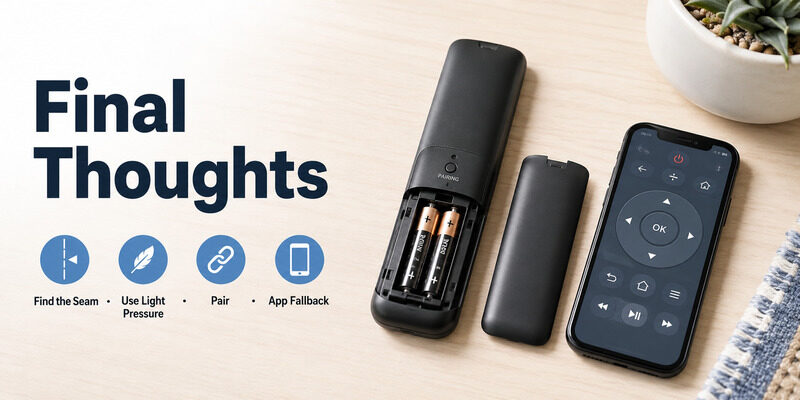 How to Open Sony TV Remote: Battery Cover and Pairing