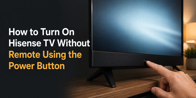 How to Turn On Hisense TV Without Remote: Every Method