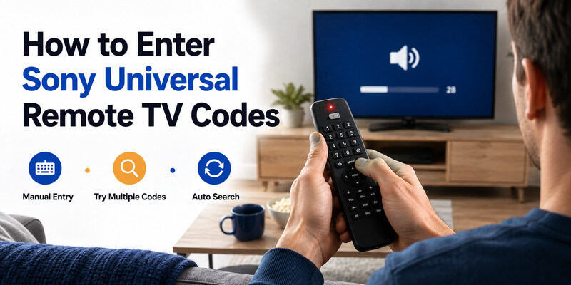 Sony Universal Remote TV Codes: Full Programming Guide