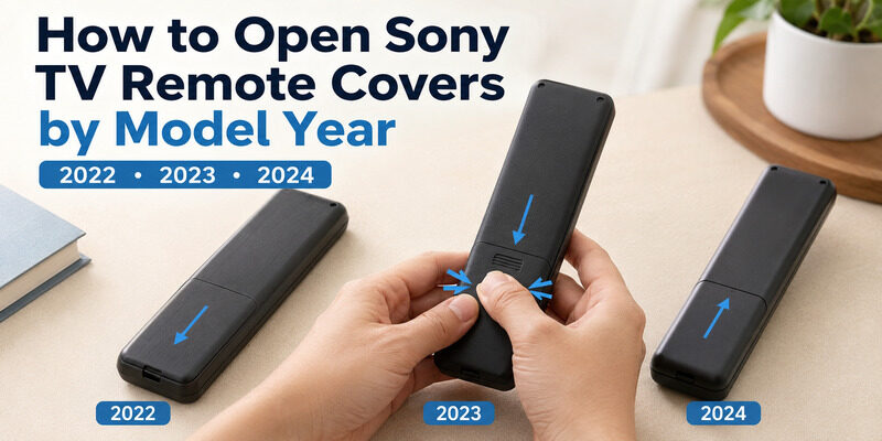 How to Open Sony TV Remote: Battery Cover and Pairing