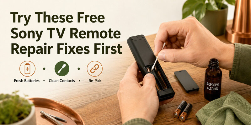 Sony TV Remote Repair: Fix, Replace, or Go App-Free