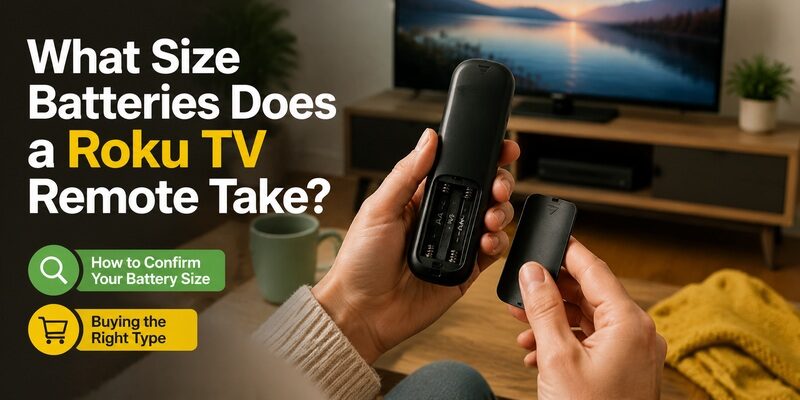 Roku TV Remote Batteries: Size, Types, and Replacement