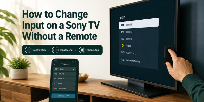 How to Turn On a Sony TV Without a Remote: Full Guide