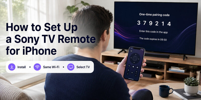 Sony TV Remote for iPhone: Control Your Sony TV on iOS