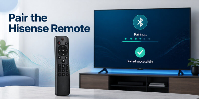 Hisense Remote Control Manual: Identify Buttons, Pair the Remote, and Use Phone Backup