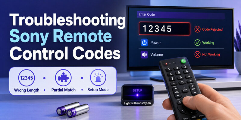 Sony Remote Control Codes: 3, 4, and 5 Digit Code Guide