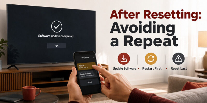 Sony TV Factory Reset Without Remote: Step-by-Step