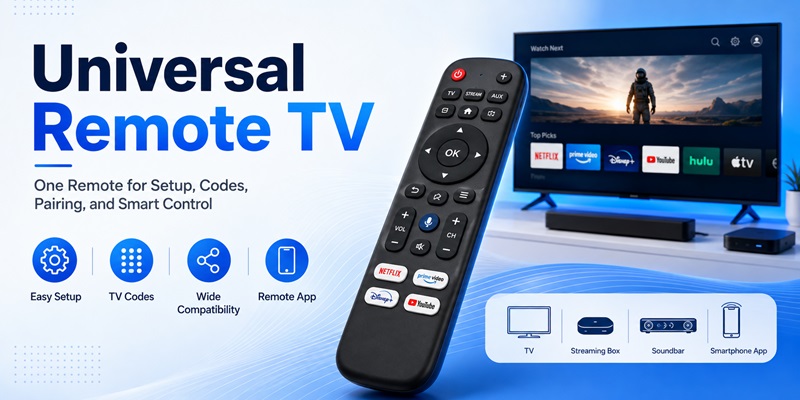 Universal Remote TV: Complete Setup, TV Codes, Pairing, Apps, and Troubleshooting Guide