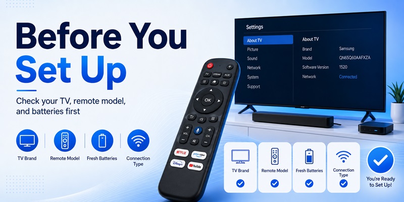 Universal Remote TV: Complete Setup, TV Codes, Pairing, Apps, and Troubleshooting Guide