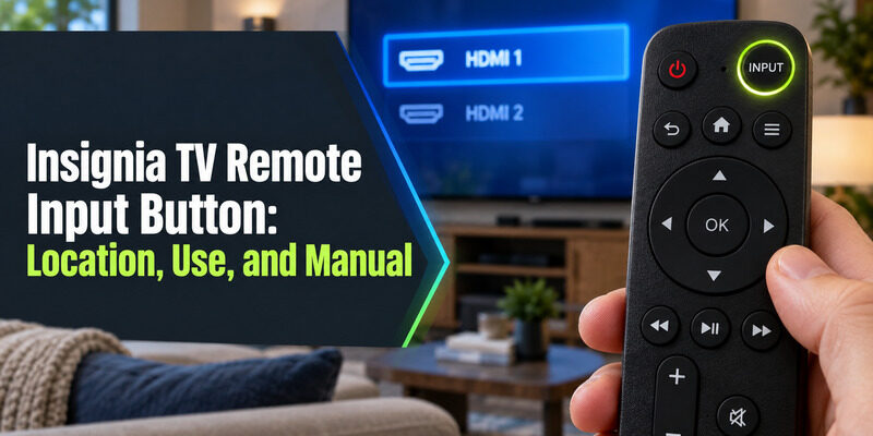 Insignia TV Remote Input Button: Location, Use, and Manual